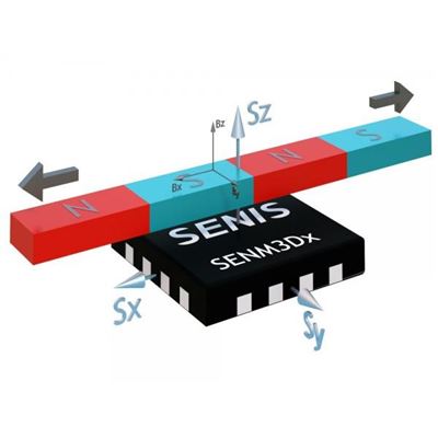 Senis 3轴霍尔磁传感器芯片 SENM3Dx